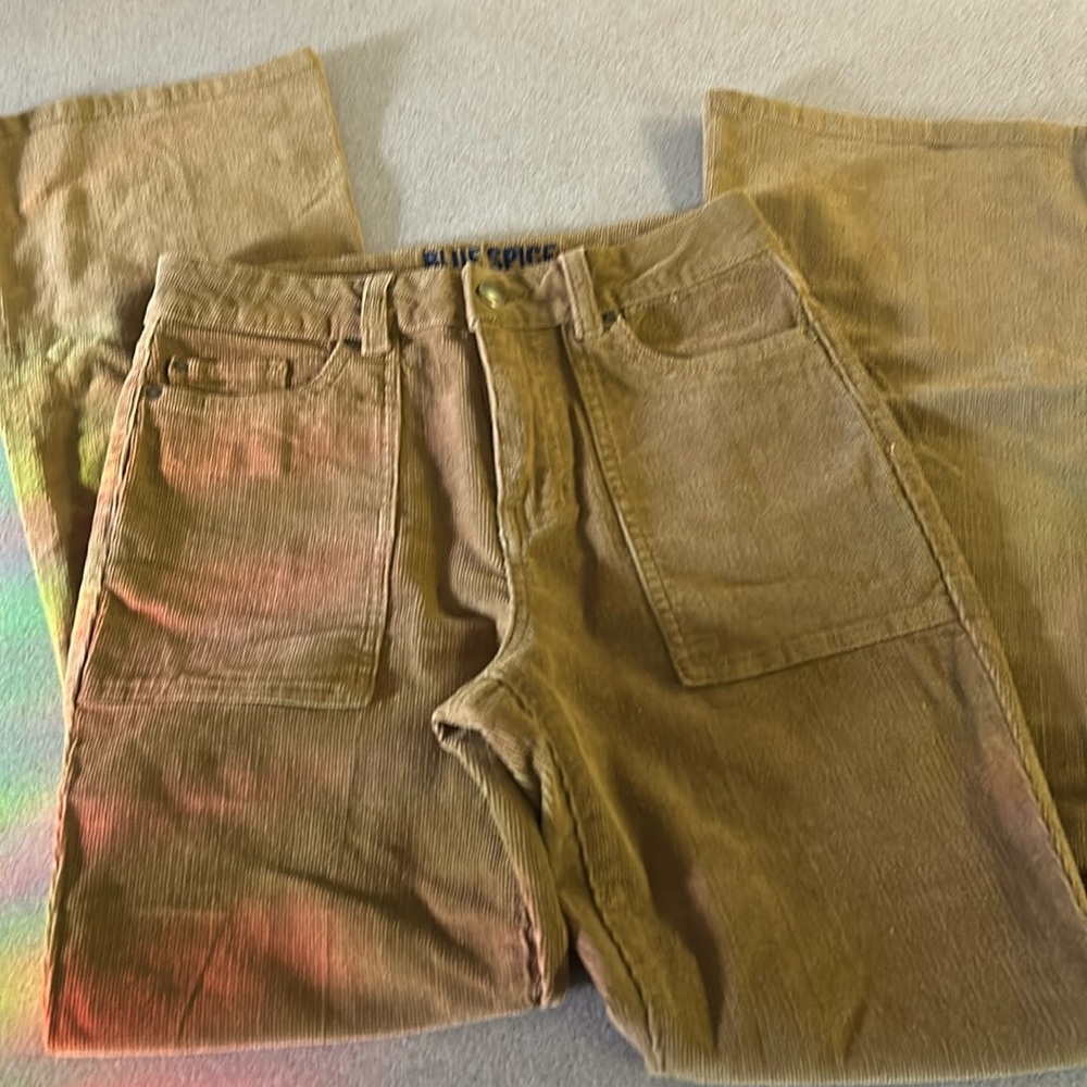 Juniors high waisted flared cords